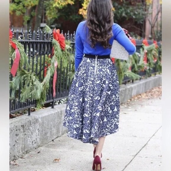 Anthropologie Sachin Babi Vespertine Brocade High Low Skirt size 2 - Picture 3 of 6